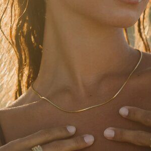 Atolea - Fine Choker Necklace - waterproof sweatproof tarnish free - NWT